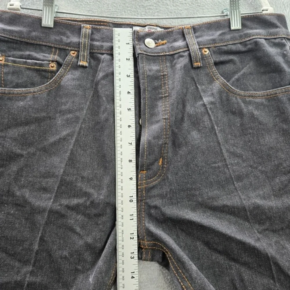 VINTAGE Levi's 501 Men Jeans 36x30 Gray Denim Straight Leg Button Fly Y2K USA‎